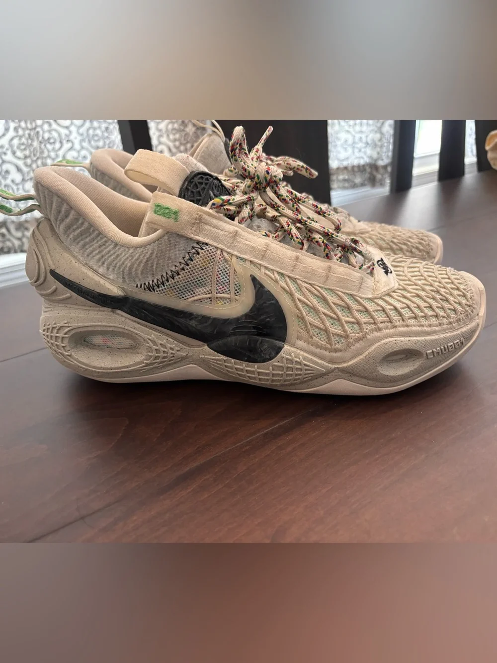 Nike Cosmic Unity Cream and Black Running Shoes